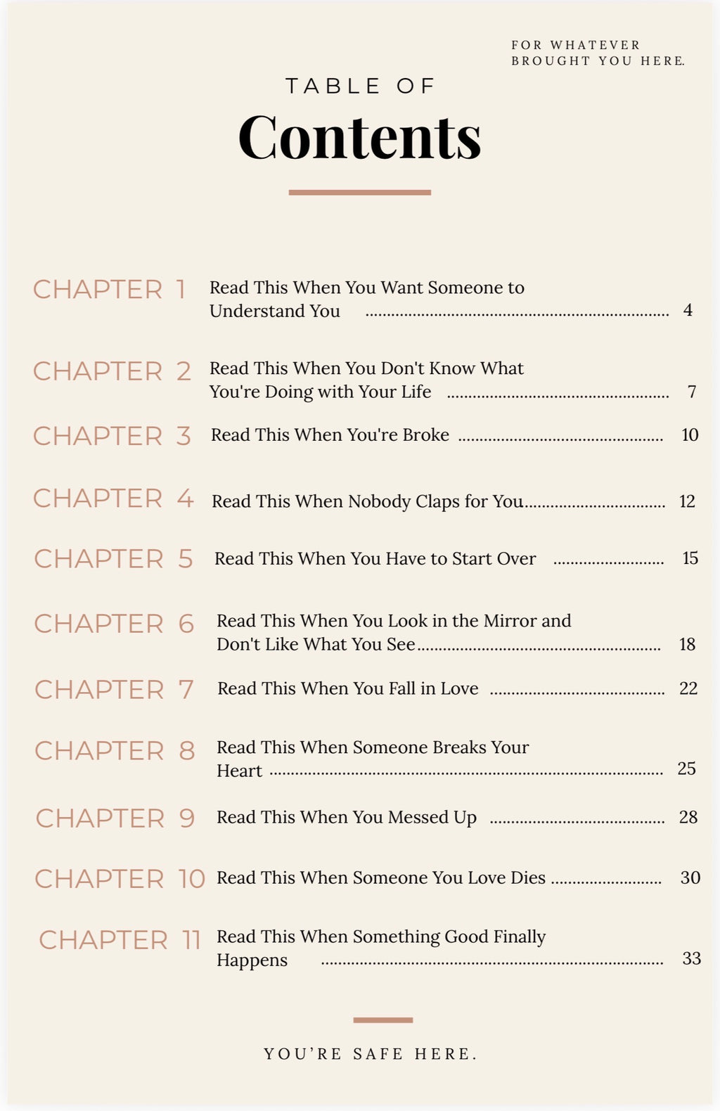 Read This When…
