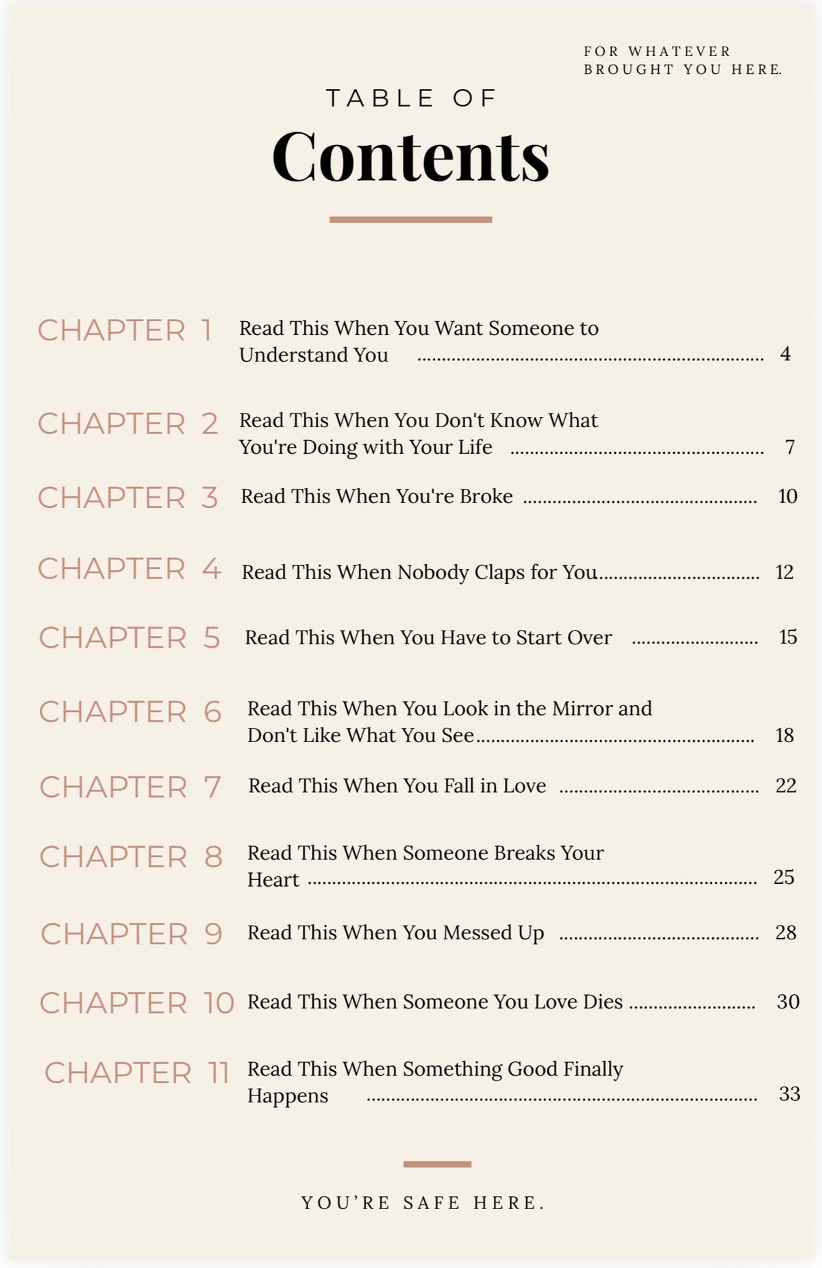 Read This When…